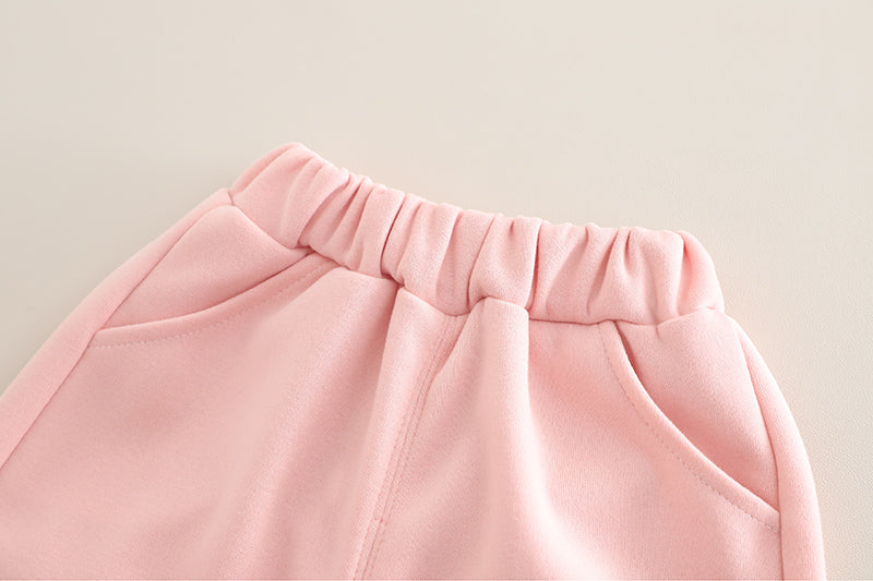 Girls Pink Pearl Bow Top & Pants Set (1–6 Years)
