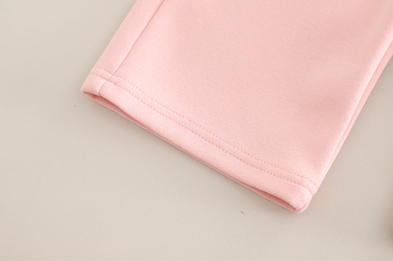 Girls Pink Pearl Bow Top & Pants Set (1–6 Years)