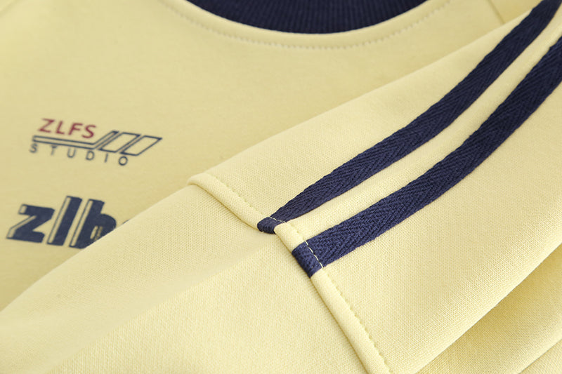 Boys Yellow & Navy Blue Sweatshirt and Jogger Set – Sporty Cotton Outfit (1–6 Years)