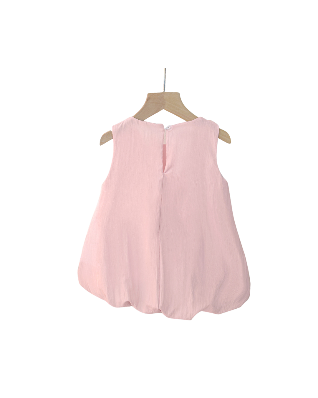 Kominz Junior – Girls Pink Bubble Dress with Gingham Bows (1–4 Years)