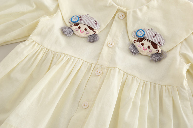 Girls Cream Shirt & Brown Pant Set – Kominz Junior 1-6